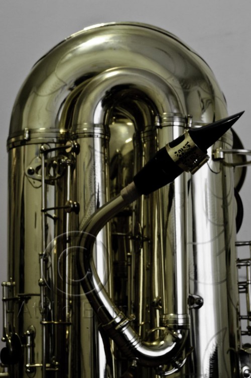 J'Elle Stainer subcontrabass saxophone