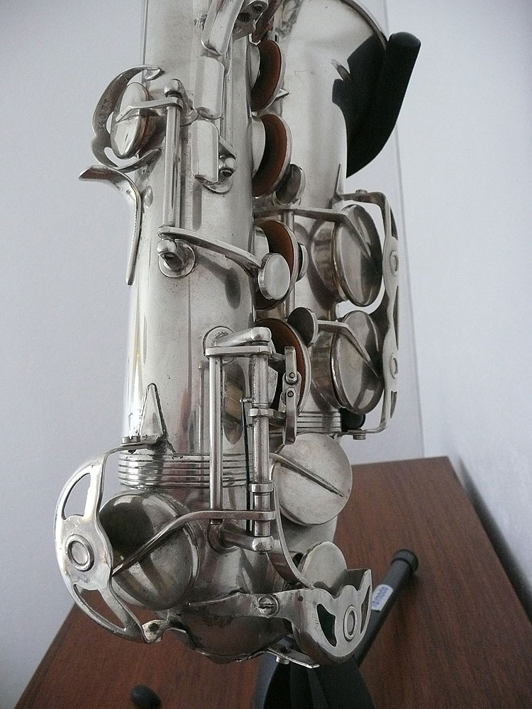 Low-Eb-&-C-Key-Mechanisms saxophone, keys, Pierret, French, vintage,