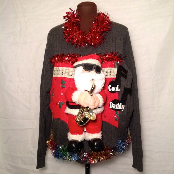 How To Make Your Own Ugly Saxophone Christmas Sweater