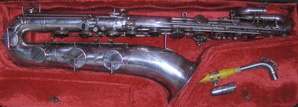 right side in case with neck and mouthpiece