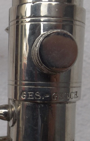 Ges. Gesch. Stamp on Double Socket