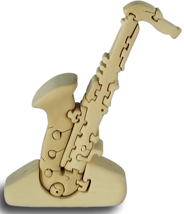 3-D Saxophone Jigsaw Puzzle