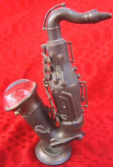 Antique Saxophone Mantle Clock on eBay