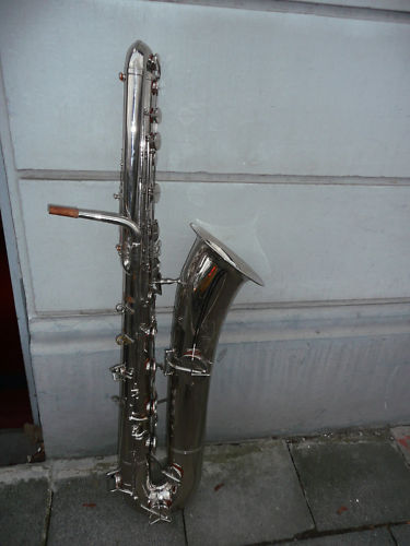 A Kohlert Bass Saxophone Circa 1925 For Sale