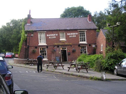 The Crooked House Pub In Himley, Dudley