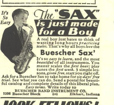 Was This Humor? Or Was It Part Of The Anti-Sax Backlash?