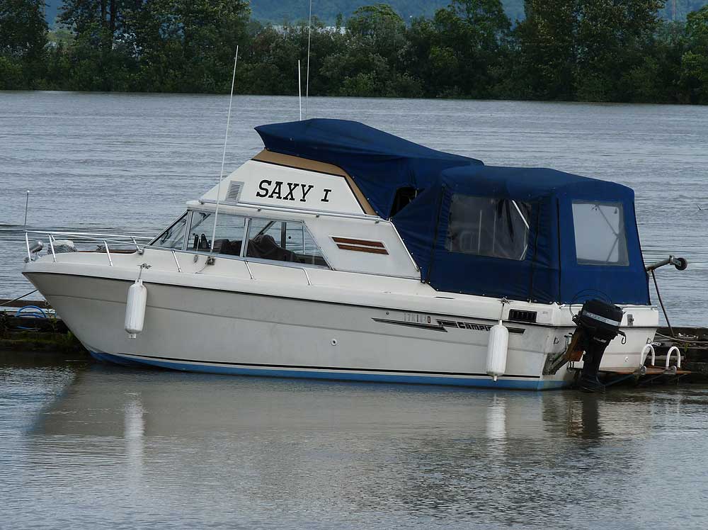 A Saxy Boat On A Flooding Fraser
