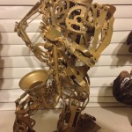 metal sculpture, saxophone collectible, Mauricio Matta, reclaimed metal,