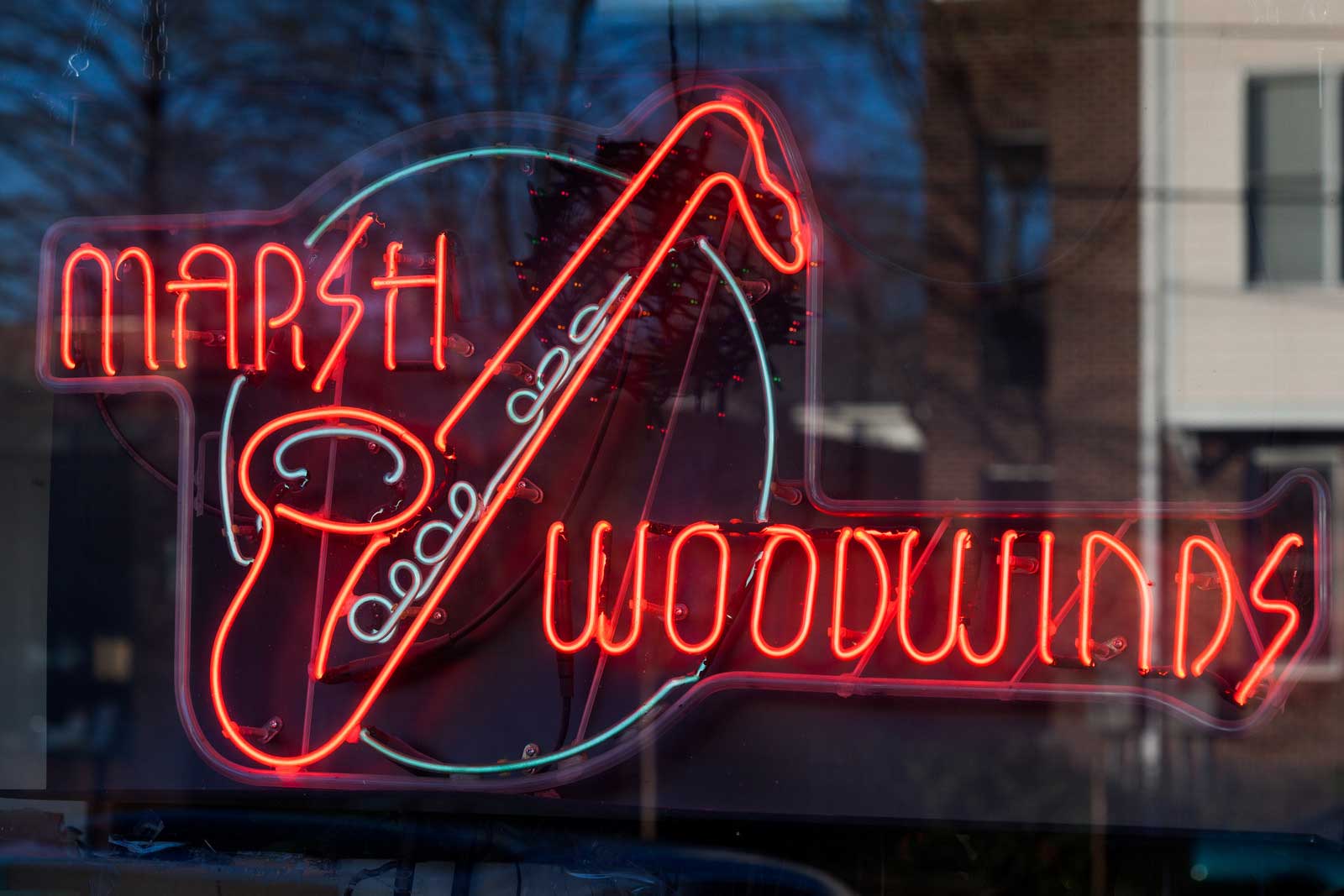 Marsh Woodwinds Neon Sign