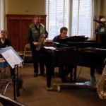 Bassic Sax Jazz Ensemble, Vancouver Art Gallery, Out For Lunch Concert Series, vintage saxophones, Conn C melody sax