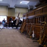 Bassic Sax Jazz Ensemble, Vancouver Art Gallery, Out For Lunch Concert Series, vintage saxophones