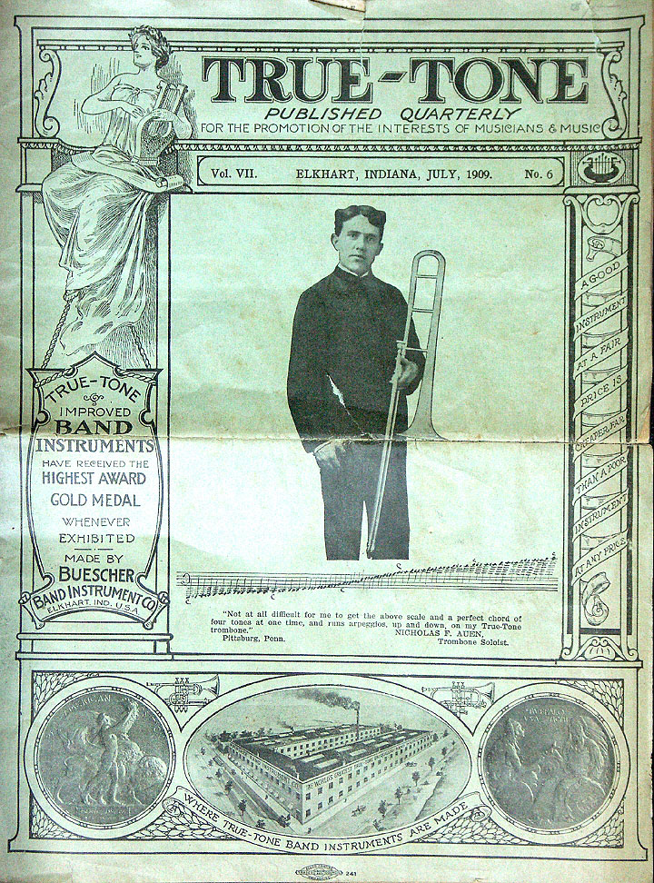 July 1909 Edition of the Buescher Journal True-Tone