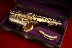1906 Conn Wonder Improved Bb Curved Soprano Sax 12