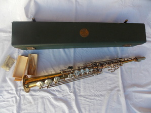 Straight Bb Soprano - sn 43302 - 1963 - Lacquer Body, Nickel plate Keywork - From butke2412 on eBay.de - 509 Euros in 2015