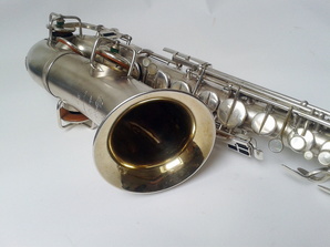 Eb Alto - sn unk - Silver Plate - From gibepie on eBay