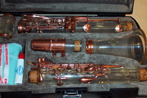 B12 Bb Soprano Clarinet - Clear Body, Copper Keywork - From farwest100 on eBay