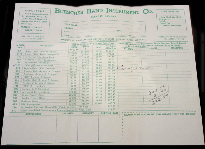 1948 Buescher Price Sheet.jpg