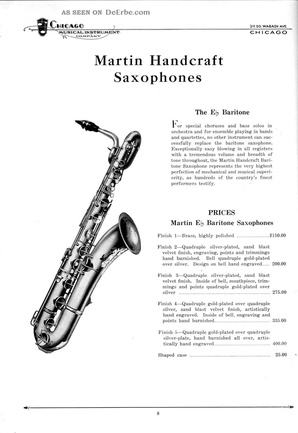 saxophon  saxofon historische zusammenstellung aus alten katalogen auf cd rom 6 lgw-Martin