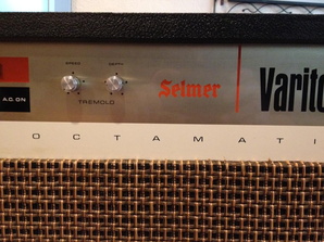 tremolo controls   selmer logo on amp