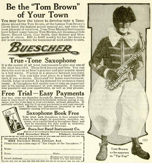 1921 Tom Brown Ad