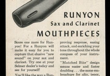 Runyon Sax and Clarinet (1954) (102 visits) Runyon Sax and Clarinet (1954)