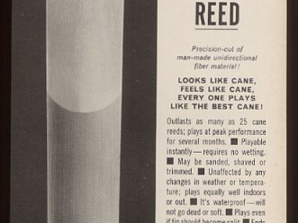 1964 Fibercane Reeds (146 visits) 1964 Fibercane Reeds