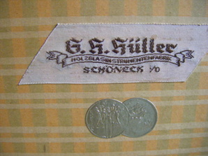 cloth label   medallions in case