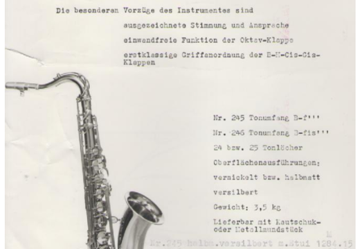 B&S Tenor Sax Pricing (76 visits) B&S Tenor Sax Pricing