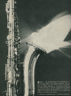 Leblanc Saxophone Ad (1961)