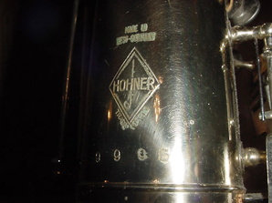 Hohner Logo &amp; Serial No. 399X