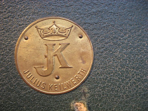 jk crest on case badge