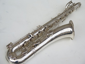 Saxophone-baryton-Selmer-Super-balanced-action-argenté-11