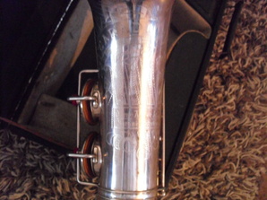 rolled tone holes   oscar adler engraving on bell