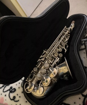 Curved Eb Sopranino - sn ? -Silver Plate