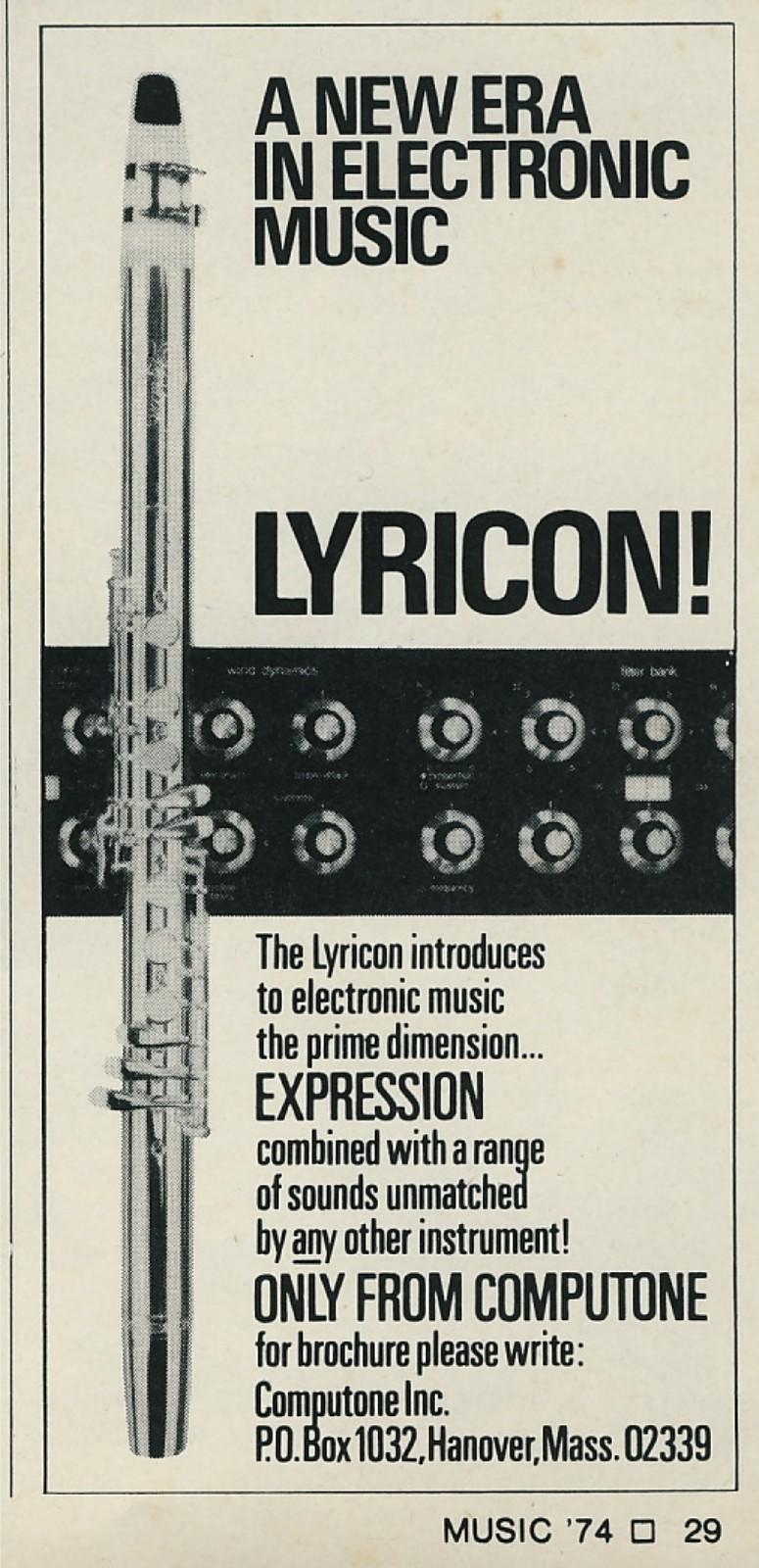 1974-Lyricon-Ad